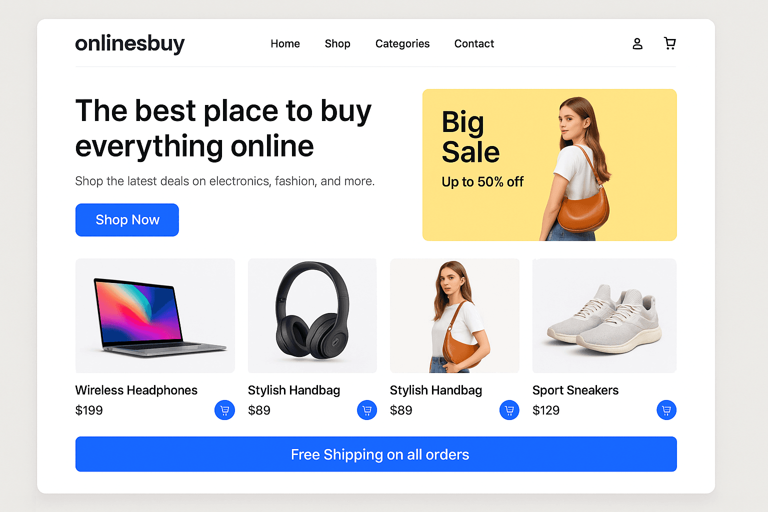 onlinesbuy.com website mockup